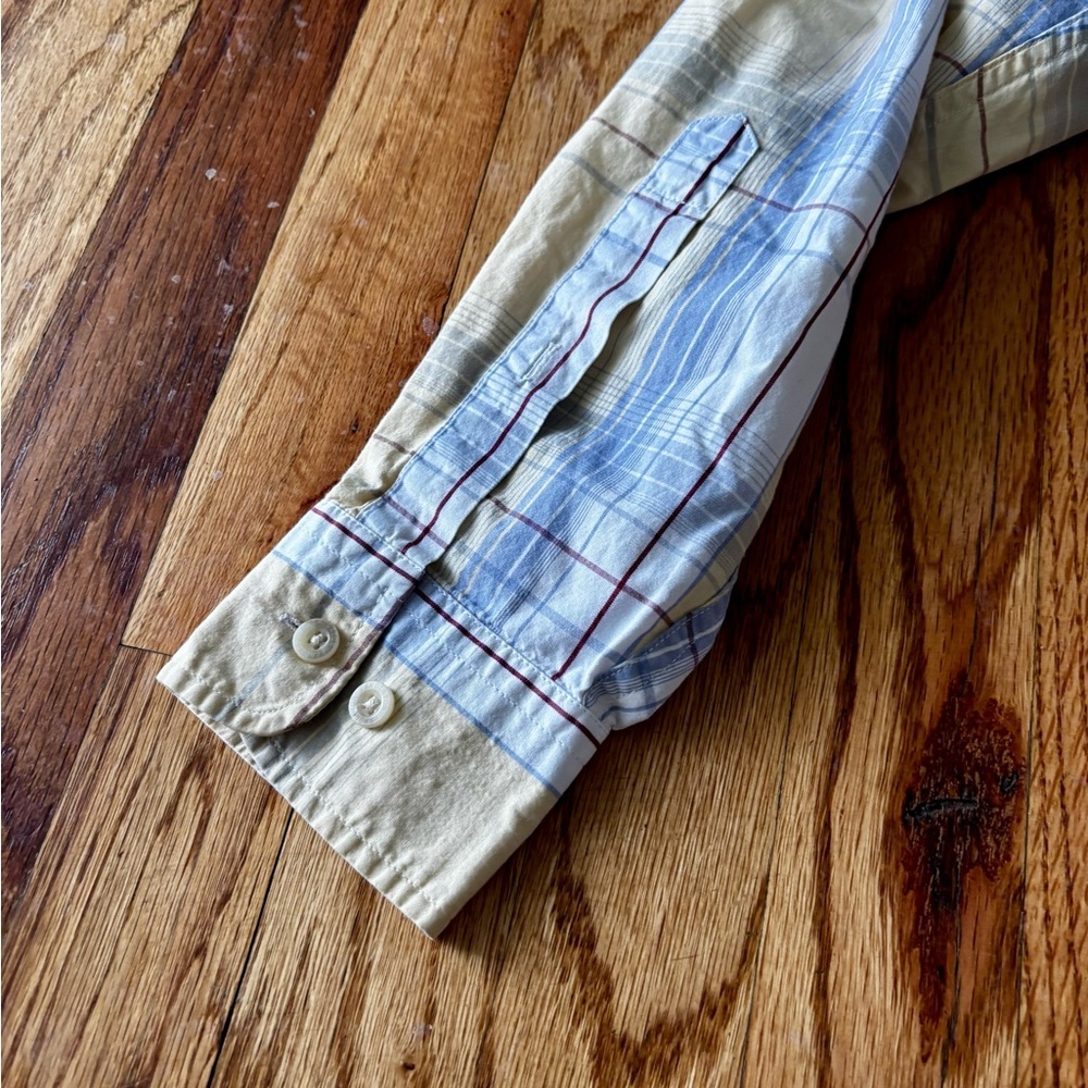 Pendleton Yellow and Light Blue Plaid Shirt - Small - Cotton - Picture 8 of 9